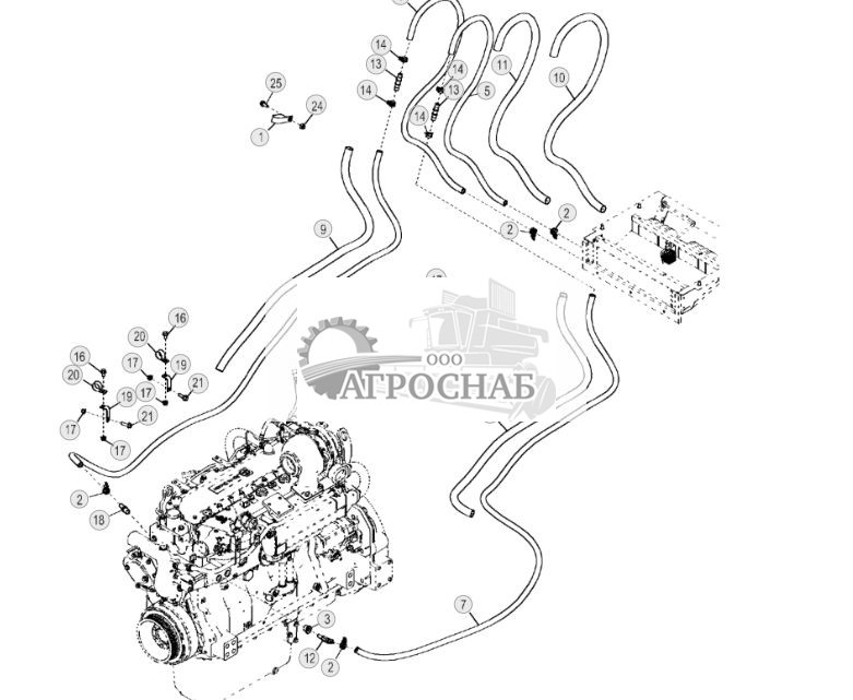 Трубопровод обогревателя СЗО - ST10664 360.jpg